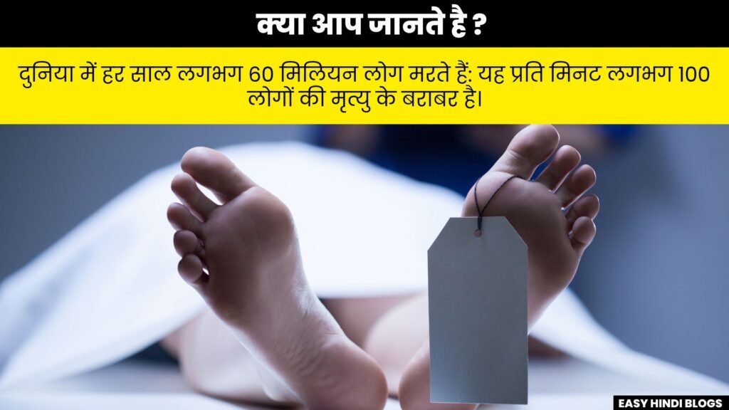 Interesting Facts About Death in Hindi, Easy Hindi Blogs